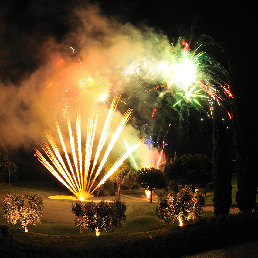 Fuochi Barocchi con ventagli di comete e pioggia colorata | Spettacoli pirotecnici barocchi | Brixia Fireworks