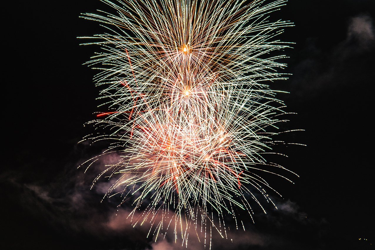 stretta con effetto crisantemi | Fuochi d'artifico per spettacoli pirotecnici aerei | Brixia Fireworks